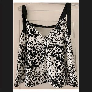 Zara printed going out top